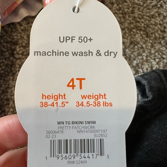 Wonder Nation Toddler Two-piece Swimsuit Size 4T NWT - Picture 10 of 10